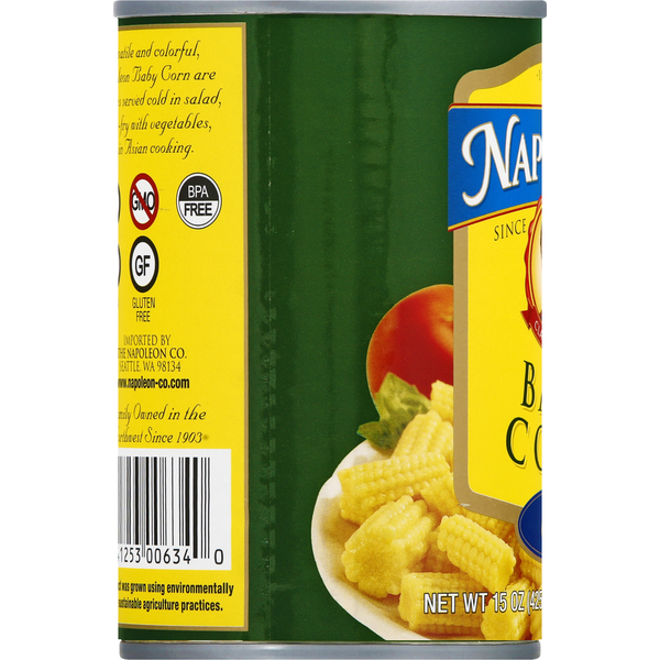 Napoleon Co. Baby Corn, Cut