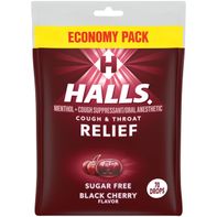 Halls Sugar Free Black Cherry Cough Drops 7.66 oz️