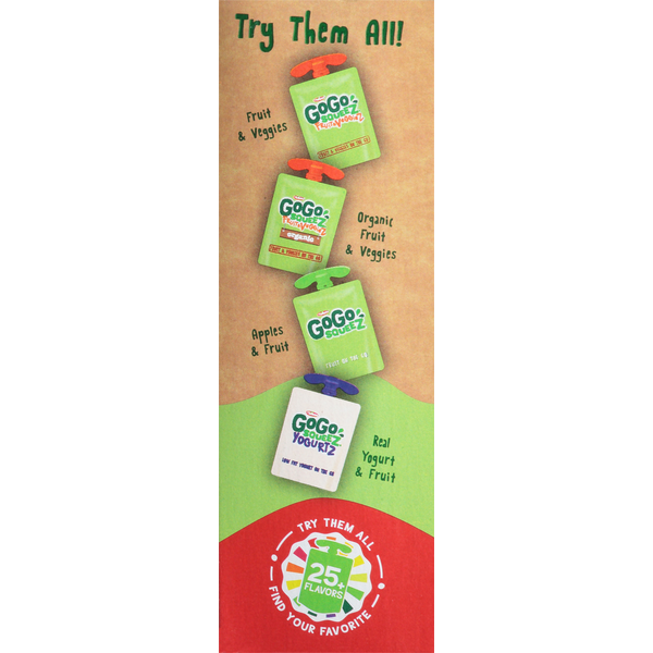 GoGo Squeez Organic Apple Strawberry Applesauce on the Go