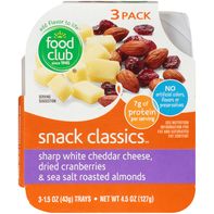 Food Club Snack Classics, Sharp White Cheddar Chee...
️