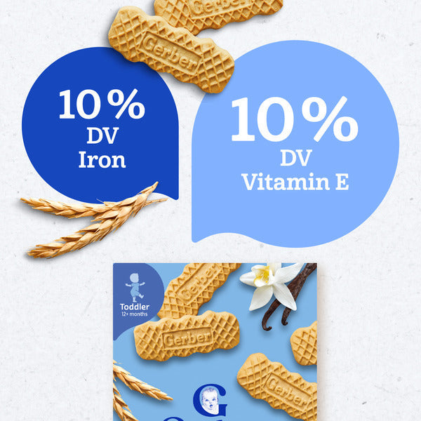 Gerber Graduates Cookies & Crackers Vanilla Wheat Biscuits