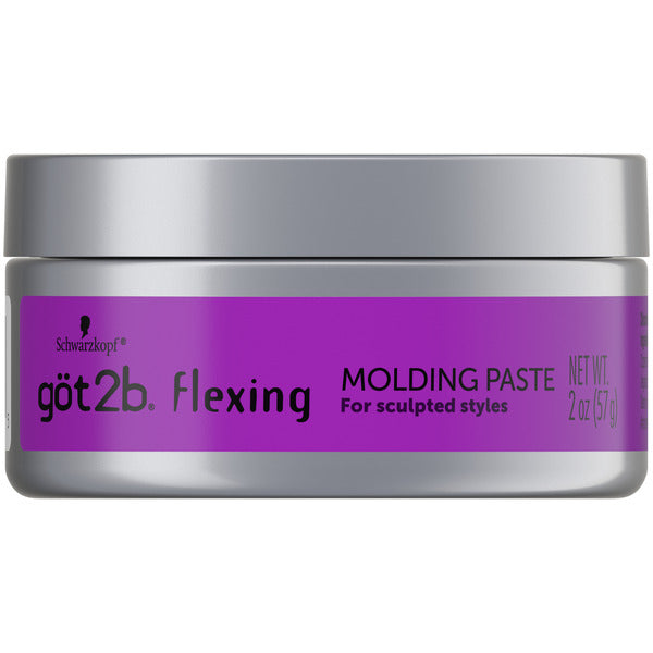 Schwarzkopf göt2b Flexing Molding Paste, Medium Hold Hair Styling for Men & Women, 2 oz