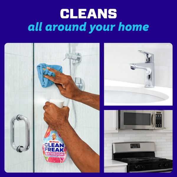 Mr. Clean Clean Freak Foaming Bathroom Surface Cleaner Multi-Surface Spray Starter Kit