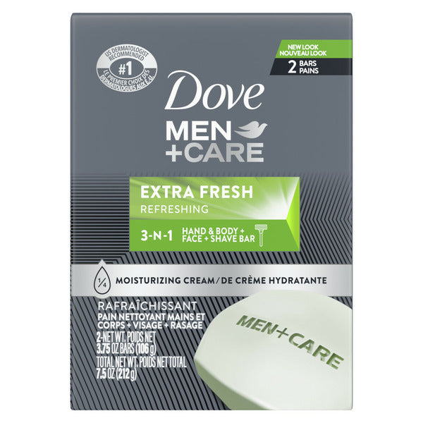 Dove Men+Care 3 In 1 Cleanser For Body, Face, And Shaving Extra Fresh