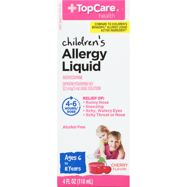 TopCare Allergy Liquid, Cherry Flavor, Children&