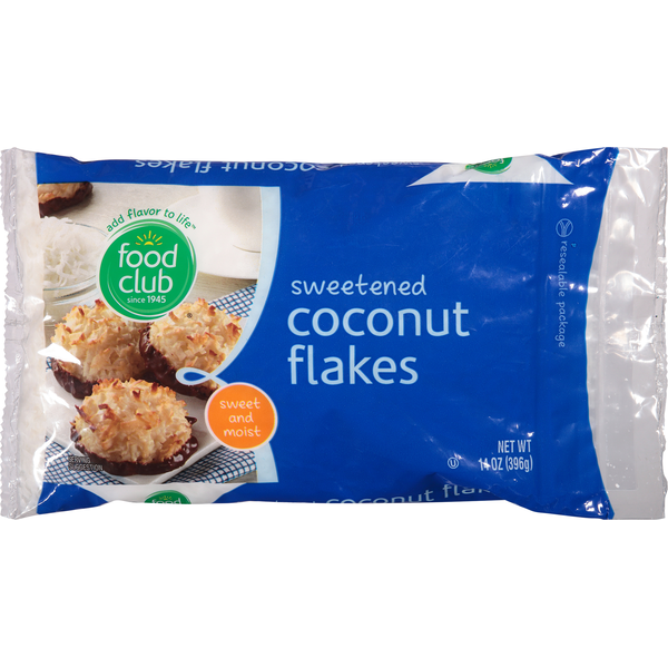 Food Club Coconut Flakes, Sweetened