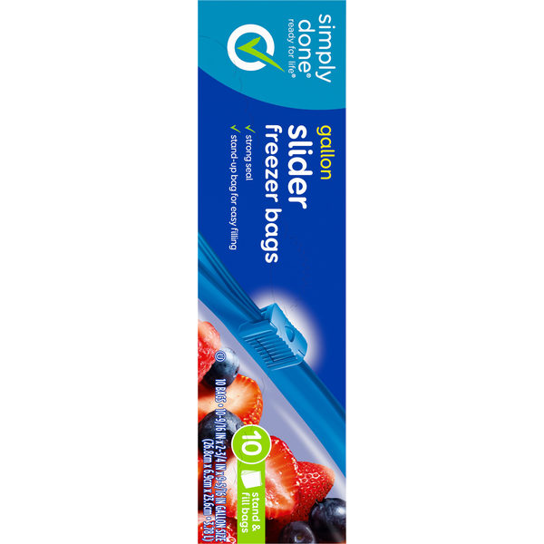 Simply Done Gallon Slider Freezer Bags