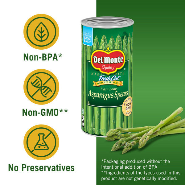 Del Monte FRESH CUT Extra Long Asparagus Spears, Canned Vegetables