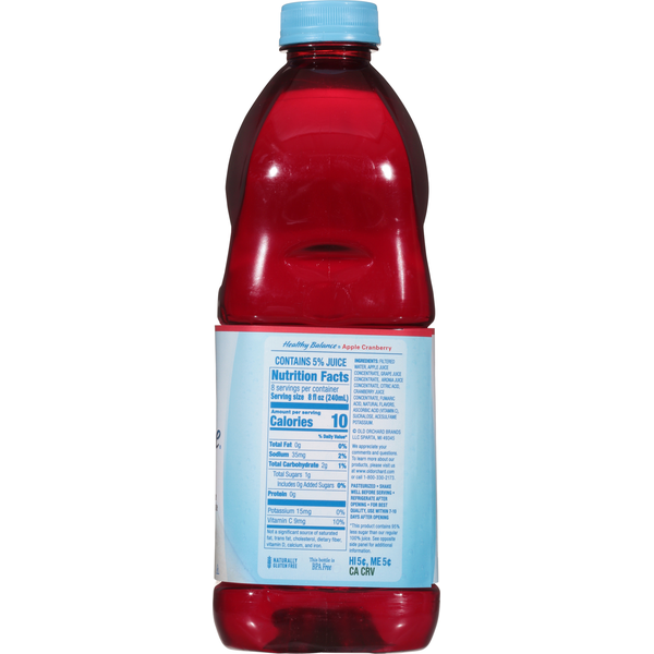 Old Orchard Healthy Balance Apple Cranberry Juice Cocktail