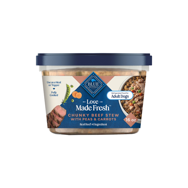 Blue Buffalo Love Made Fresh Dog Food, Refrigerated, Chunky Beef Stew