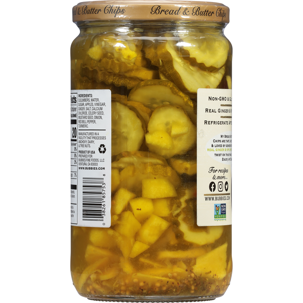 Bubbies Bread & Butter Chips, Ginger Apple