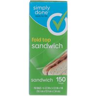 Simply Done Fold Top Sandwich Bags️ DestGlow