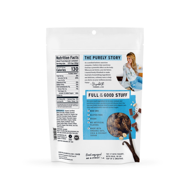 Purely Elizabeth Vanilla Chocolate Chip, Ancient Grain Granola