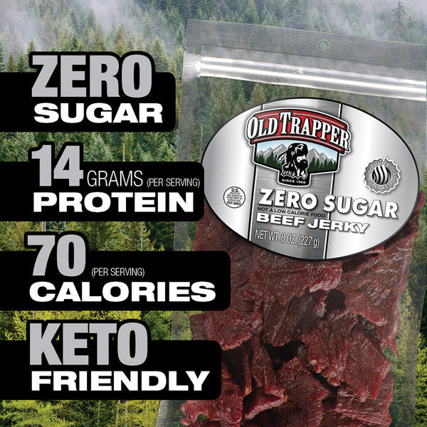 Old Trapper Zero Sugar Beef Jerky