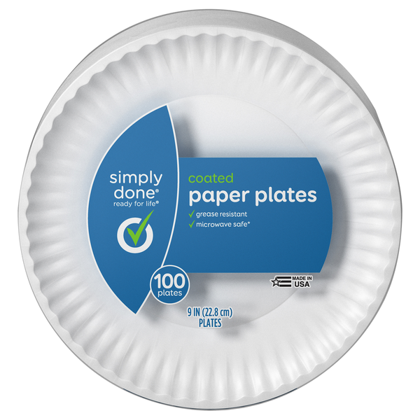 Simply Done Coated Paper Plates