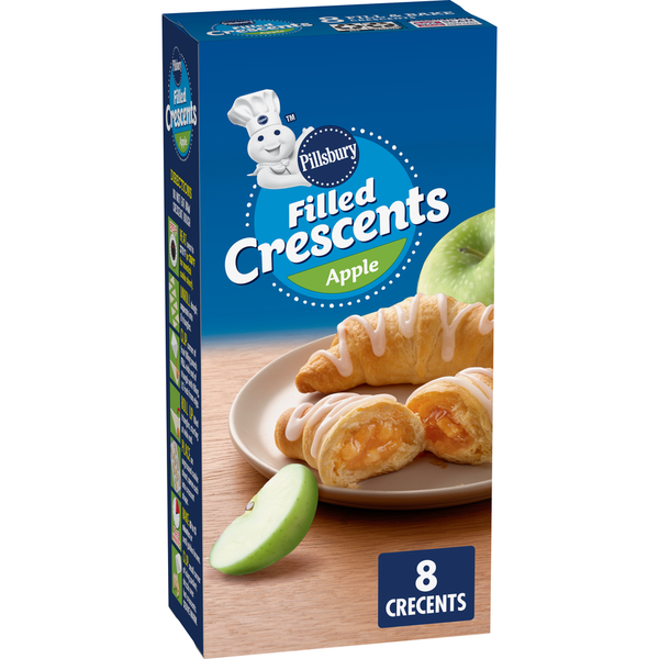 Pillsbury Filled Crescents with Apple Filling and Icing