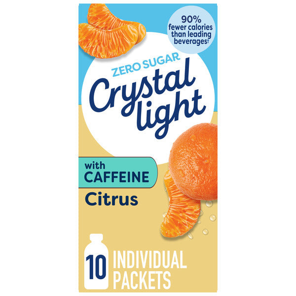 Crystal Light Citrus Powdered Drink Mix with Caffeine