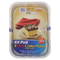 Hefty EZ Foil Cake Pans, Red️