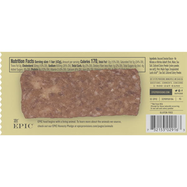 EPIC Uncured Bacon and Pork Bar