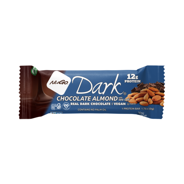 NuGo Dark Almond with Sea Salt Vegan, Gluten Free Protein Bar