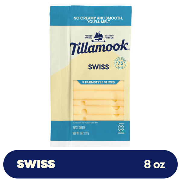 Tillamook Farmstyle Swiss Cheese Slices