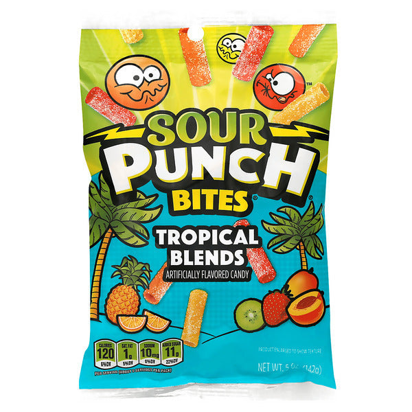 Sour Punch Tropical Blends Chewy Candy Pieces