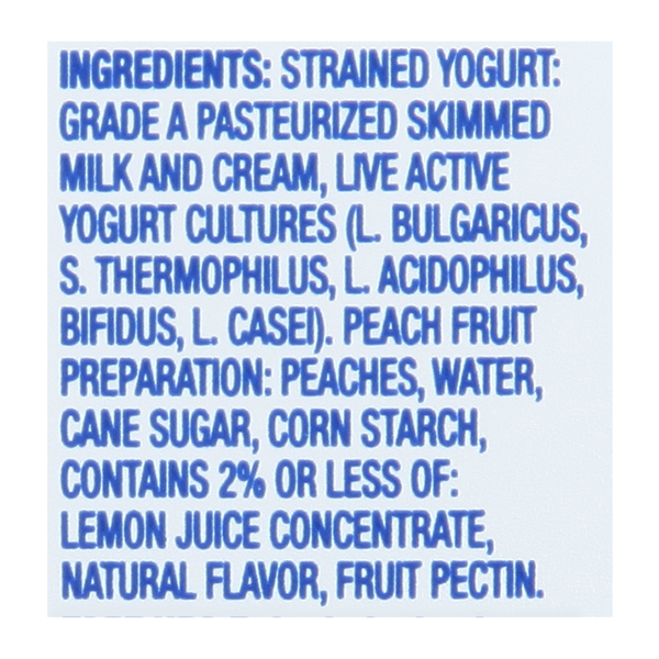 FAGE Milkfat Greek Strained Yogurt with Peach