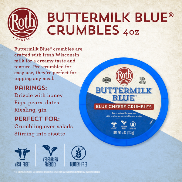 Roth Buttermilk Blue®, Blue Cheese Crumbles