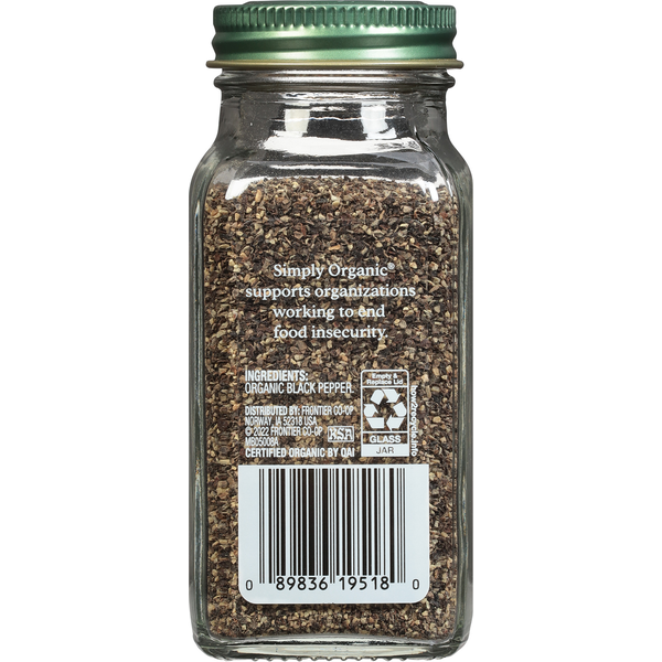 Simply Organic Black Pepper, Coarse