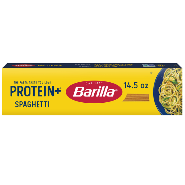 Barilla Protein+ (Plus) Spaghetti Pasta - Plant Based Pasta - Made from Lentils, Chickpeas & Peas