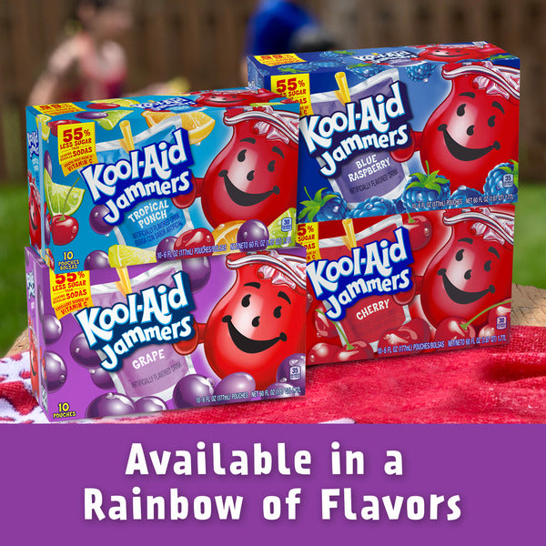 Kool-Aid Jammers Grape Flavored Kids 0% Juice Drink Pouches