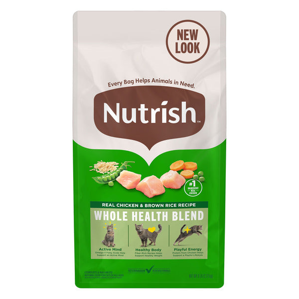 Rachael Ray Nutrish Real Chicken & Brown Rice Recipe Dry Cat Food, 6 lb Bag