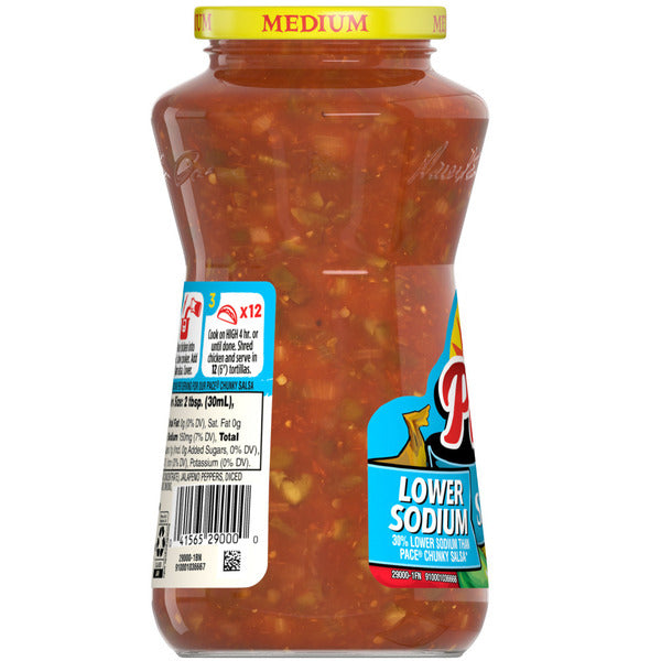 Pace Lower Sodium Chunky Medium Salsa