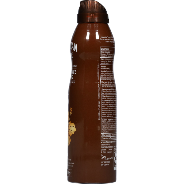 Hawaiian Tropic Protective Tanning Broad Spectrum SPF 15 Sunscreen Dry Oil Spray