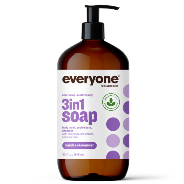 Everyone Vanilla + Lavender 3 in 1 Soap