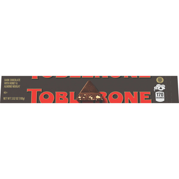 TOBLERONE Dark Chocolate Bar With Honey And Almond Nougat 3.52 oz