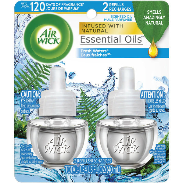 Air Wick® Plug in Scented Oil Refill, 2 ct, Fresh Waters, Air Freshener, Essential Oils DestGlow
