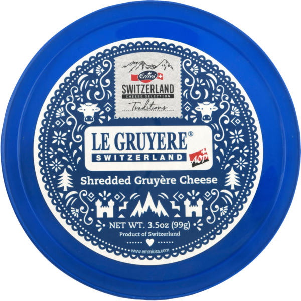 Emmi Shredded Le Gruyere AOP Cheese from Switzerland DestGlow
