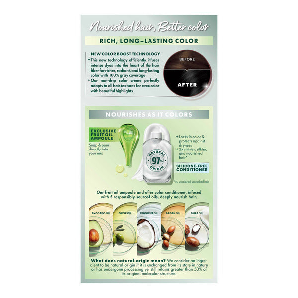 Garnier Nourishing Hair Color Creme with Five Oils, 10 Black (Licorice)