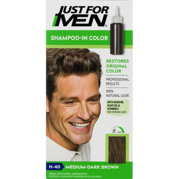 Just For Men Shampoo-In Color, Medium-Dark Brown H-40
