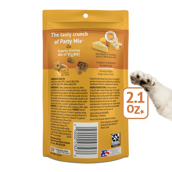 Purina Friskies Cat Treats, Party Mix Cheezy Craze Crunch