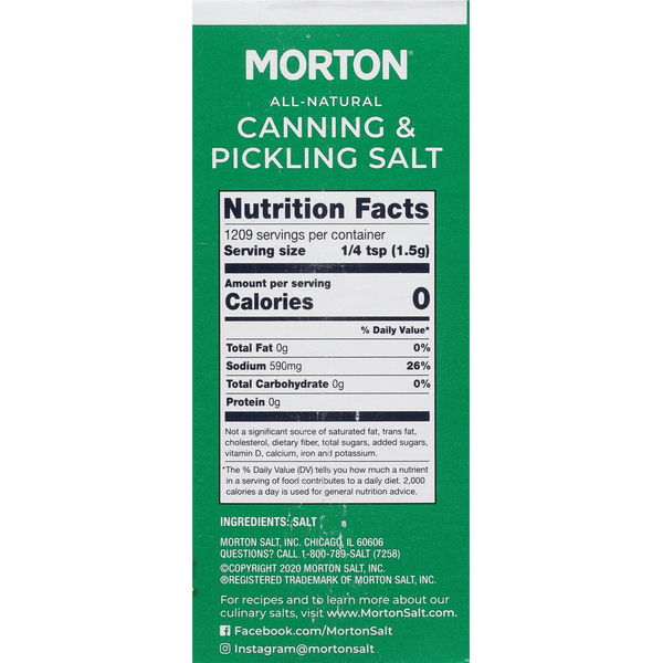 Morton Salt, Canning & Pickling