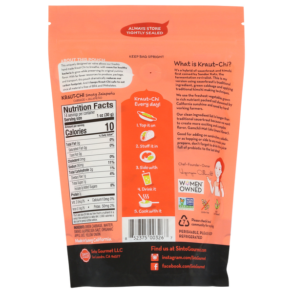 Sinto Gourmet Kraut-Chi Smoky Jalapeno