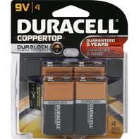 Duracell Coppertop 9V Alkaline Batteries️