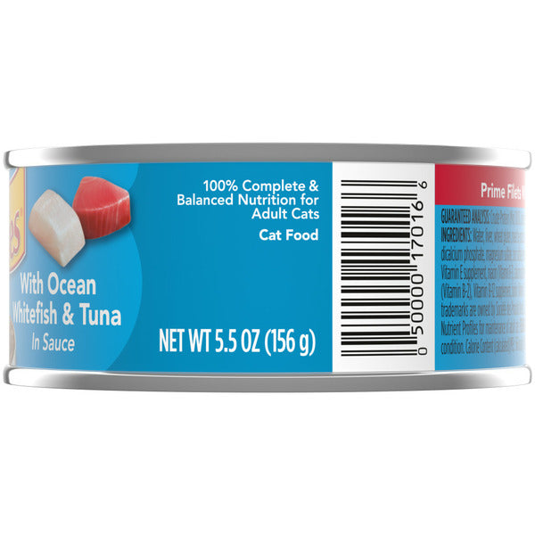 Purina Friskies Wet Cat Food, Prime Filets With Ocean Whitefish & Tuna in Sauce DestGlow