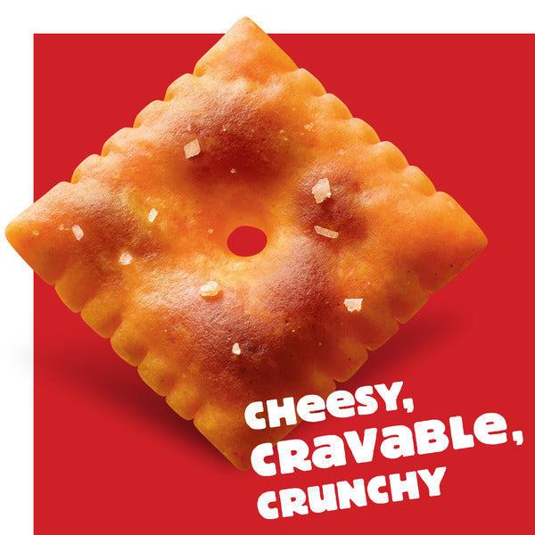 Cheez-It Extra Toasty Cheese Crackers, Baked Snack Crackers, Family Size, 21 oz