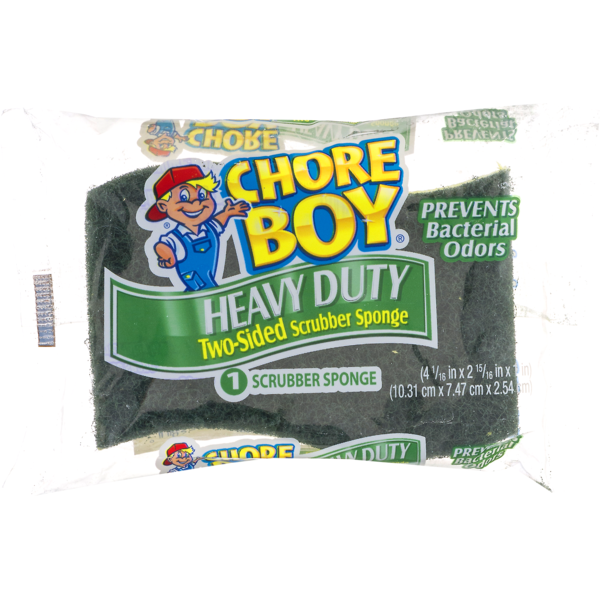 Chore Boy Scrubber Sponge, Two-Sided, Heavy Duty