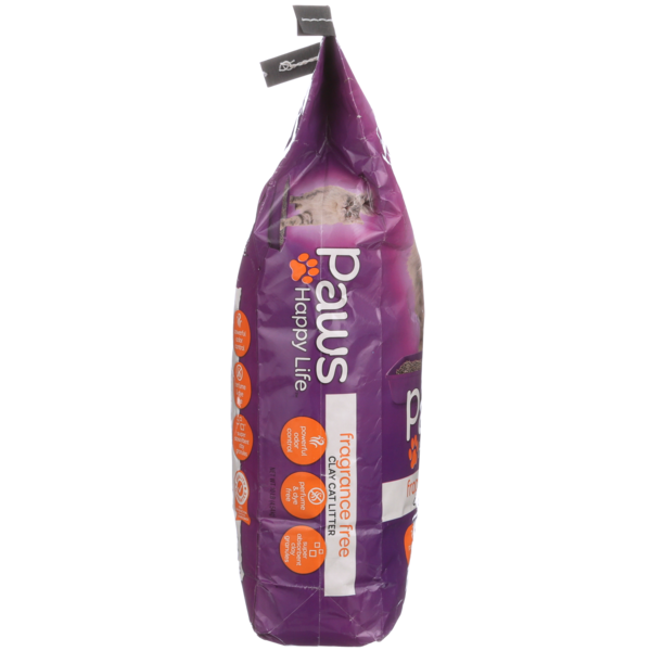 Paws Happy Life Clay Cat Litter, Fragrance Free