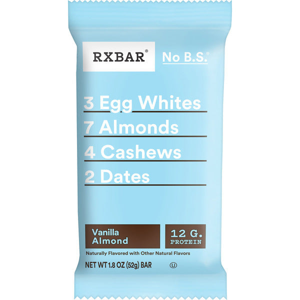 RXBAR Gluten-Free Protein Bar Vanilla Almond, 12g Protein, 1.8 oz