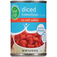 Food Club No Salt Added Diced Tomatoes In Juice️ DestGlow